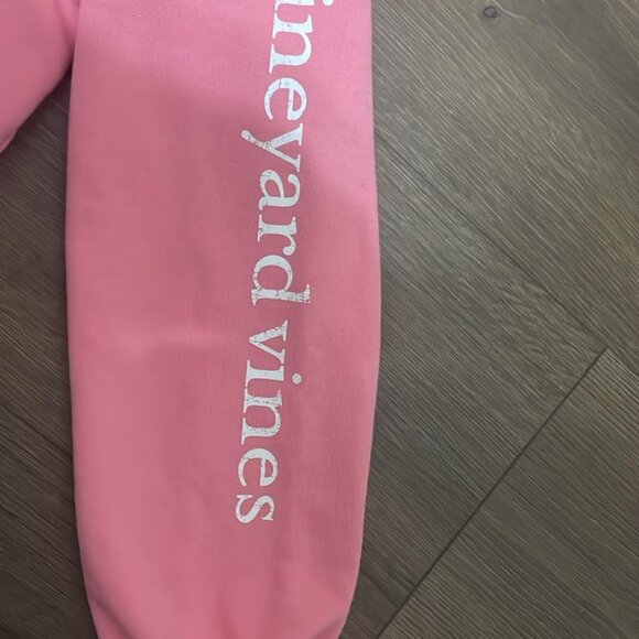 Vineyard Vines Girls' Pink Quarter-Zip Pullover - Size 14 - Picture 3 of 6